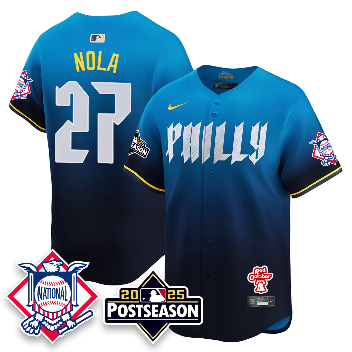 Philadelphia Phillies 2025 Postseason Jersey - All Stitched