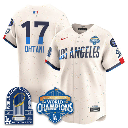 LAD 2025 World Series Champions Jersey - 9x Champs - All Stitched