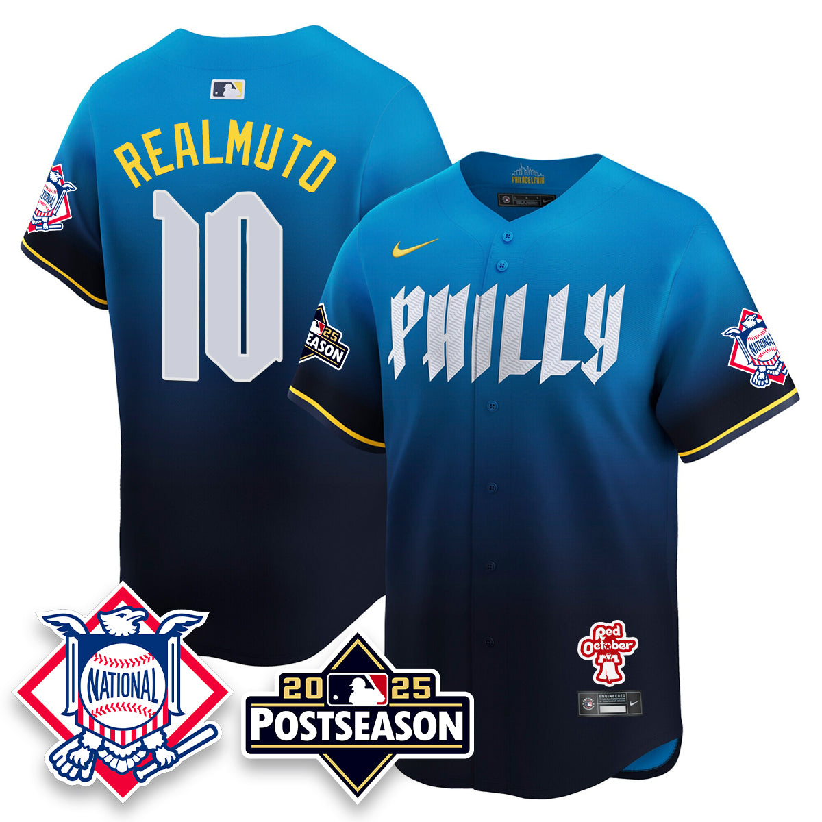 Philadelphia Phillies 2025 Postseason Jersey - All Stitched
