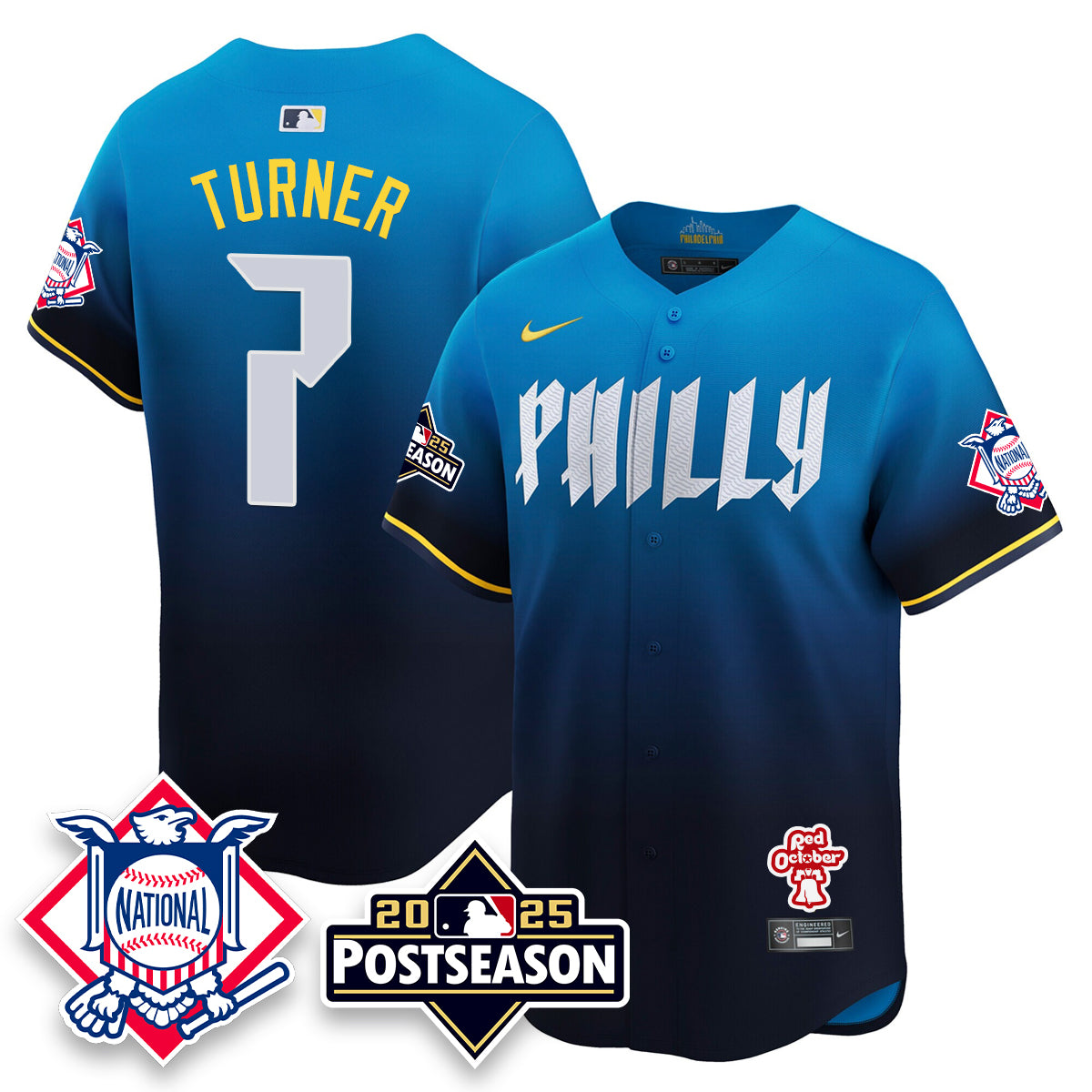 Philadelphia Phillies 2025 Postseason Jersey - All Stitched