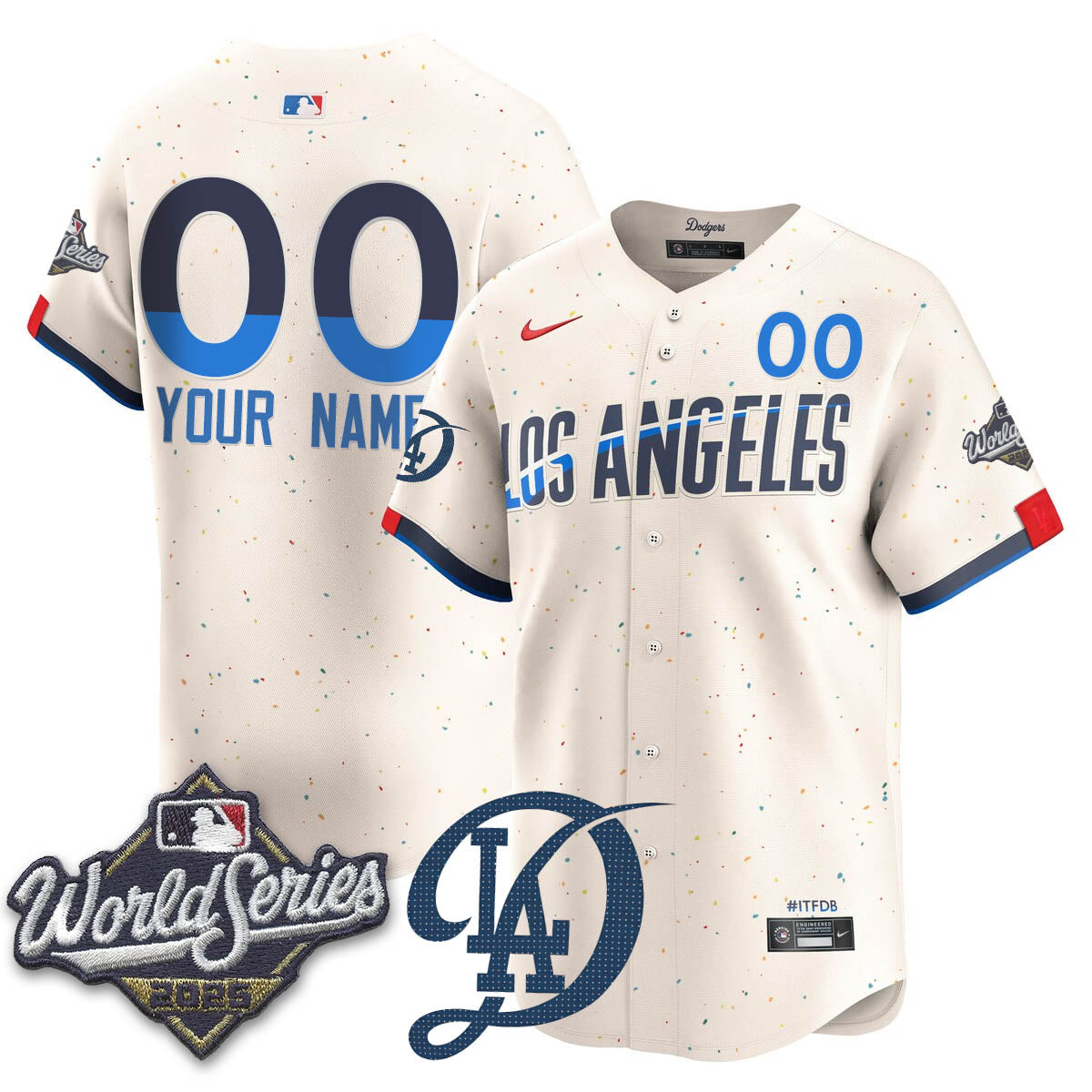 Custom LAD 2025 World Series Jersey - All Stitched