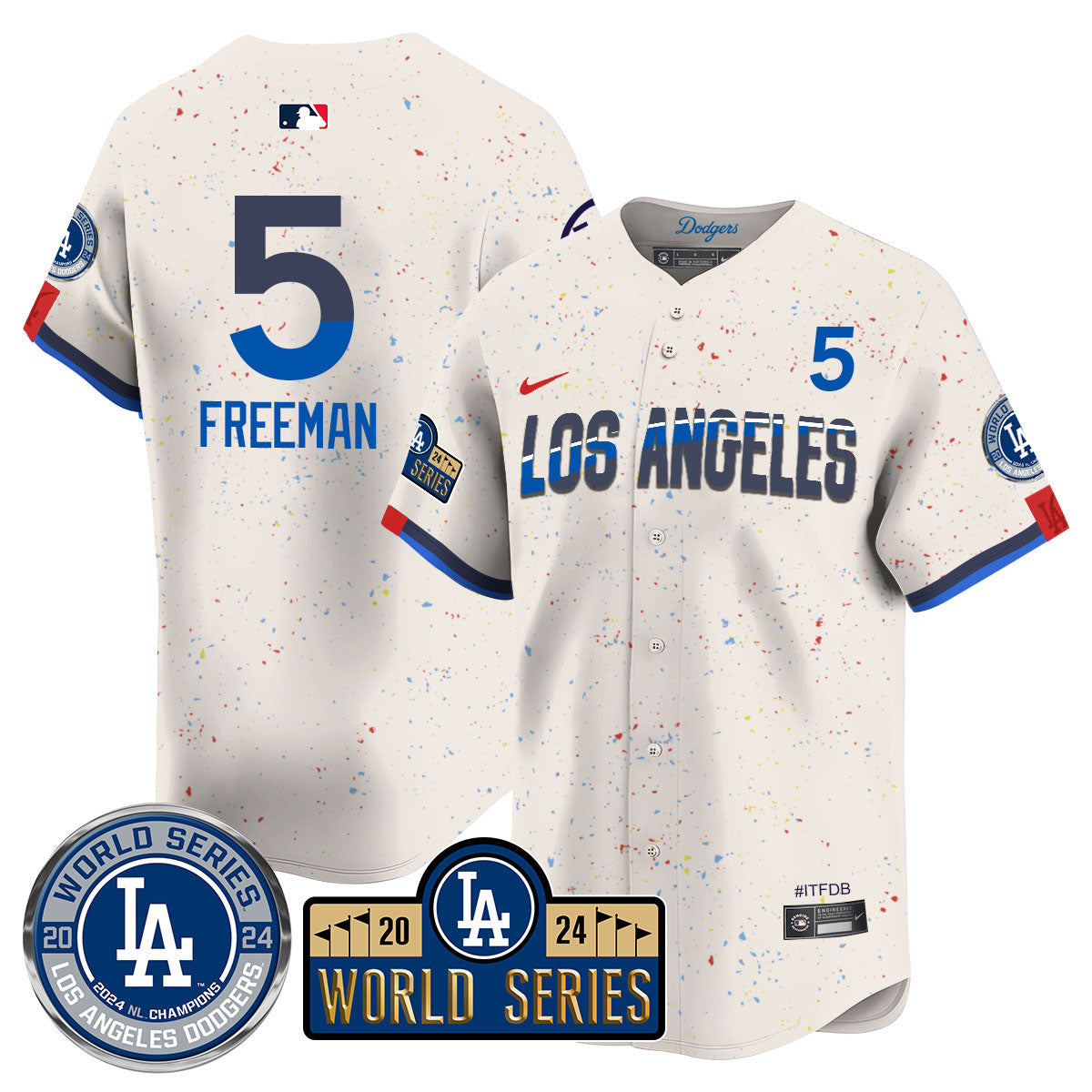Los Angeles Dodgers World Series 2024 Jersey - All Stitched
