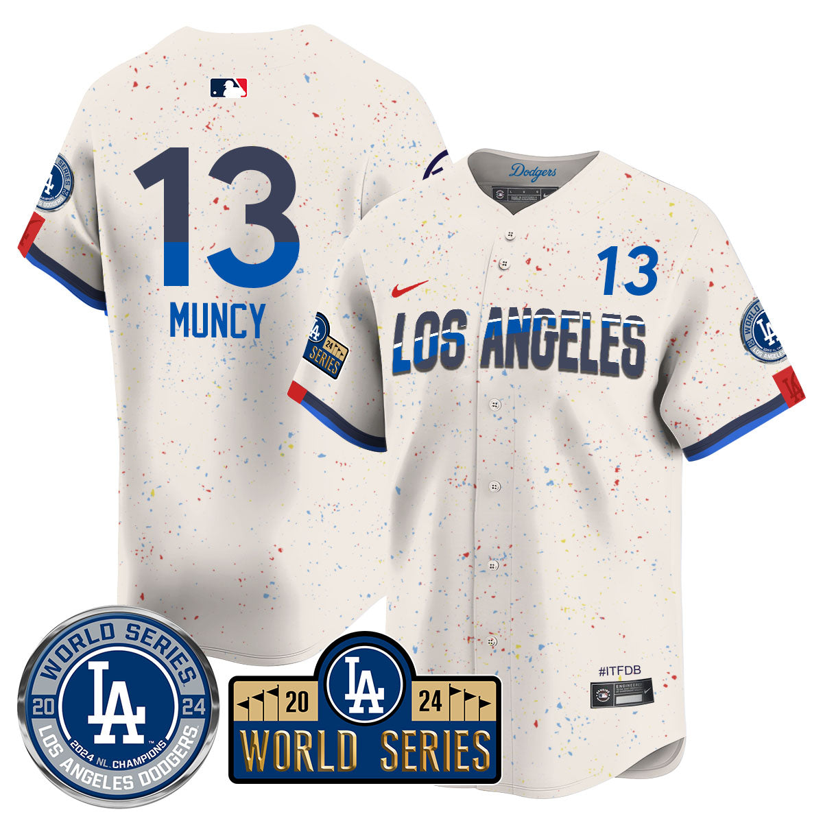 Los Angeles Dodgers World Series 2024 Jersey - All Stitched
