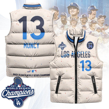 LAD 2025 World Series Champions Puffer Vest