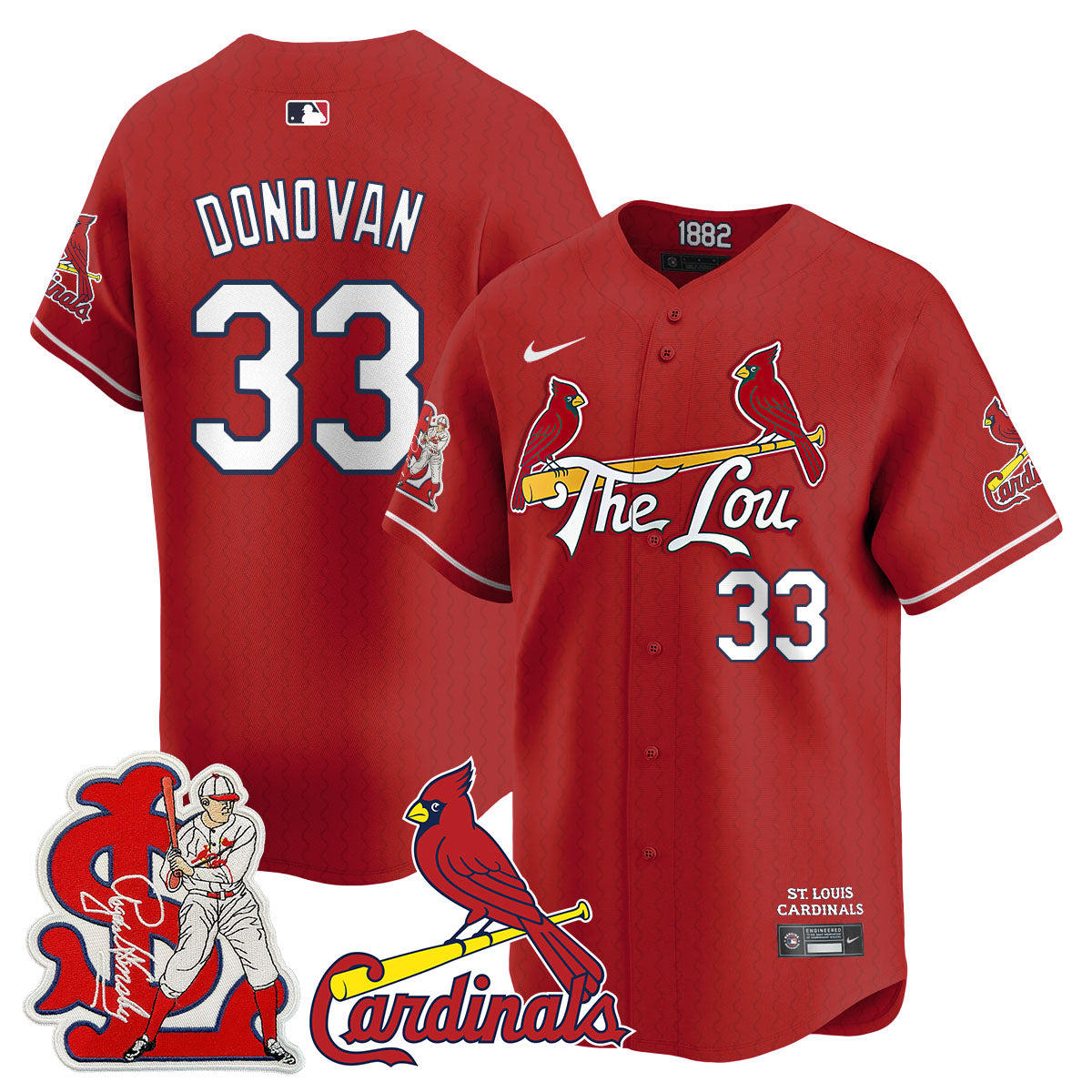 St. Louis Cardinals Rogers Hornsby Limited Jersey - All Stitched
