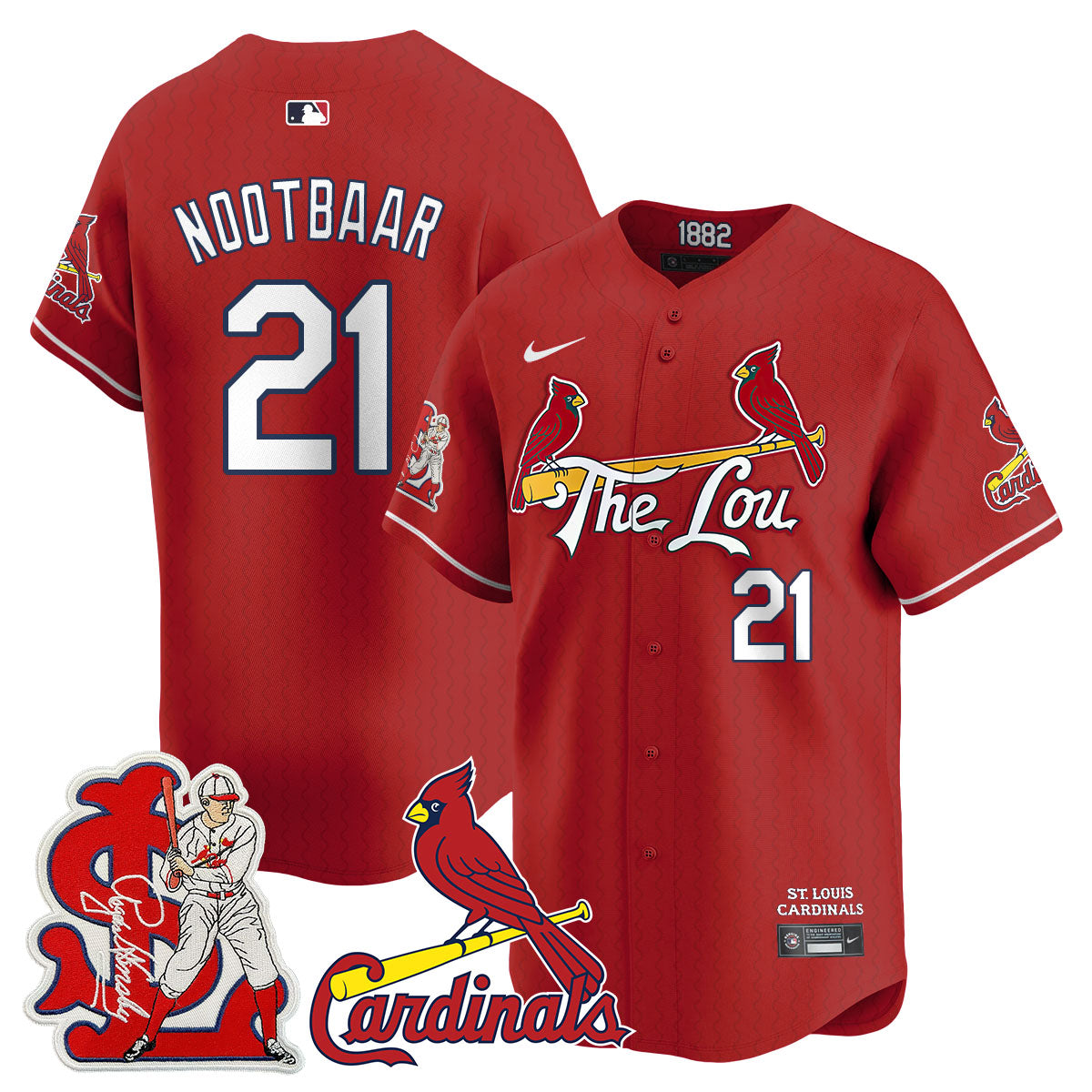 St. Louis Cardinals Rogers Hornsby Limited Jersey - All Stitched