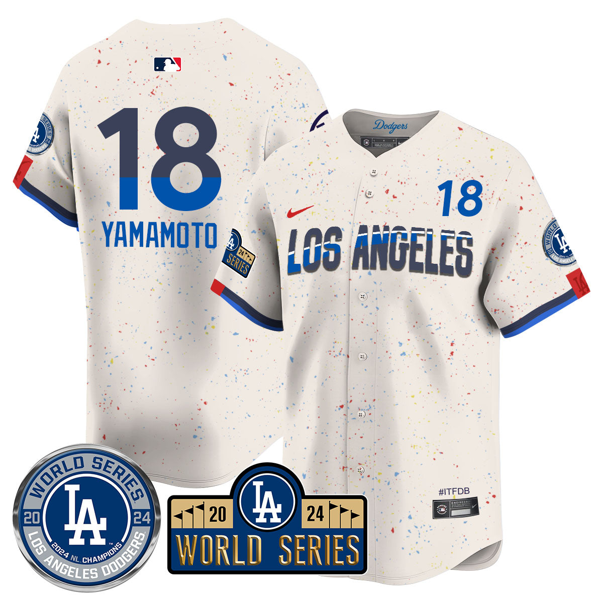 Los Angeles Dodgers World Series 2024 Jersey - All Stitched