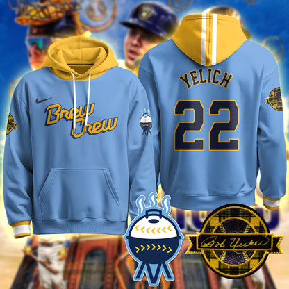 Milwaukee Brewers 2025 Limited Hoodie - Bob Uecker Patch - All Stitched