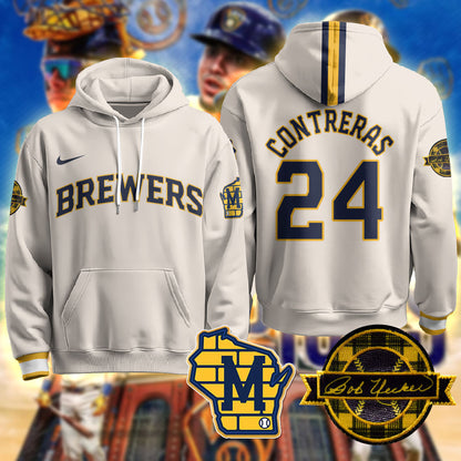 Milwaukee Brewers 2025 Limited Hoodie - Bob Uecker Patch - All Stitched