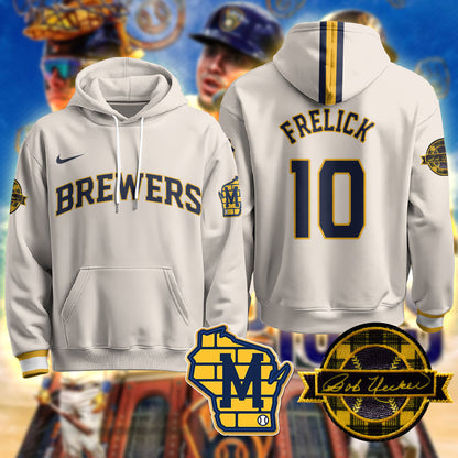 Milwaukee Brewers 2025 Limited Hoodie - Bob Uecker Patch - All Stitched