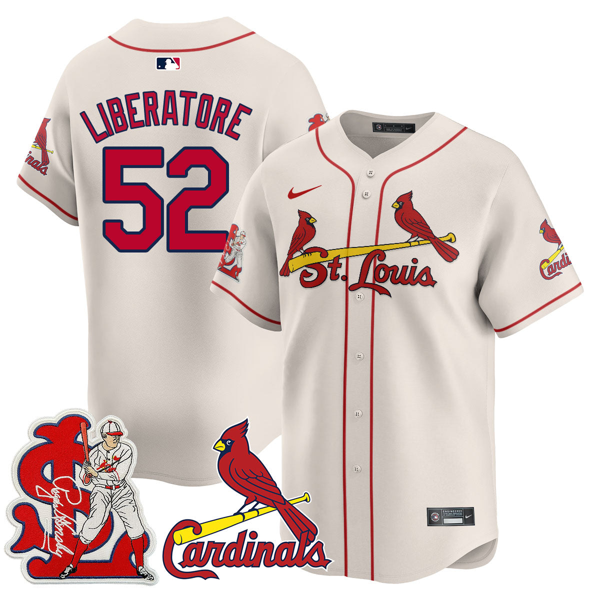 St. Louis Cardinals Rogers Hornsby Limited Jersey - All Stitched