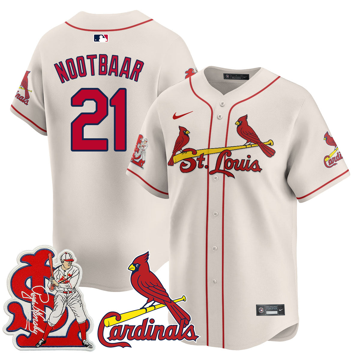 St. Louis Cardinals Rogers Hornsby Limited Jersey - All Stitched