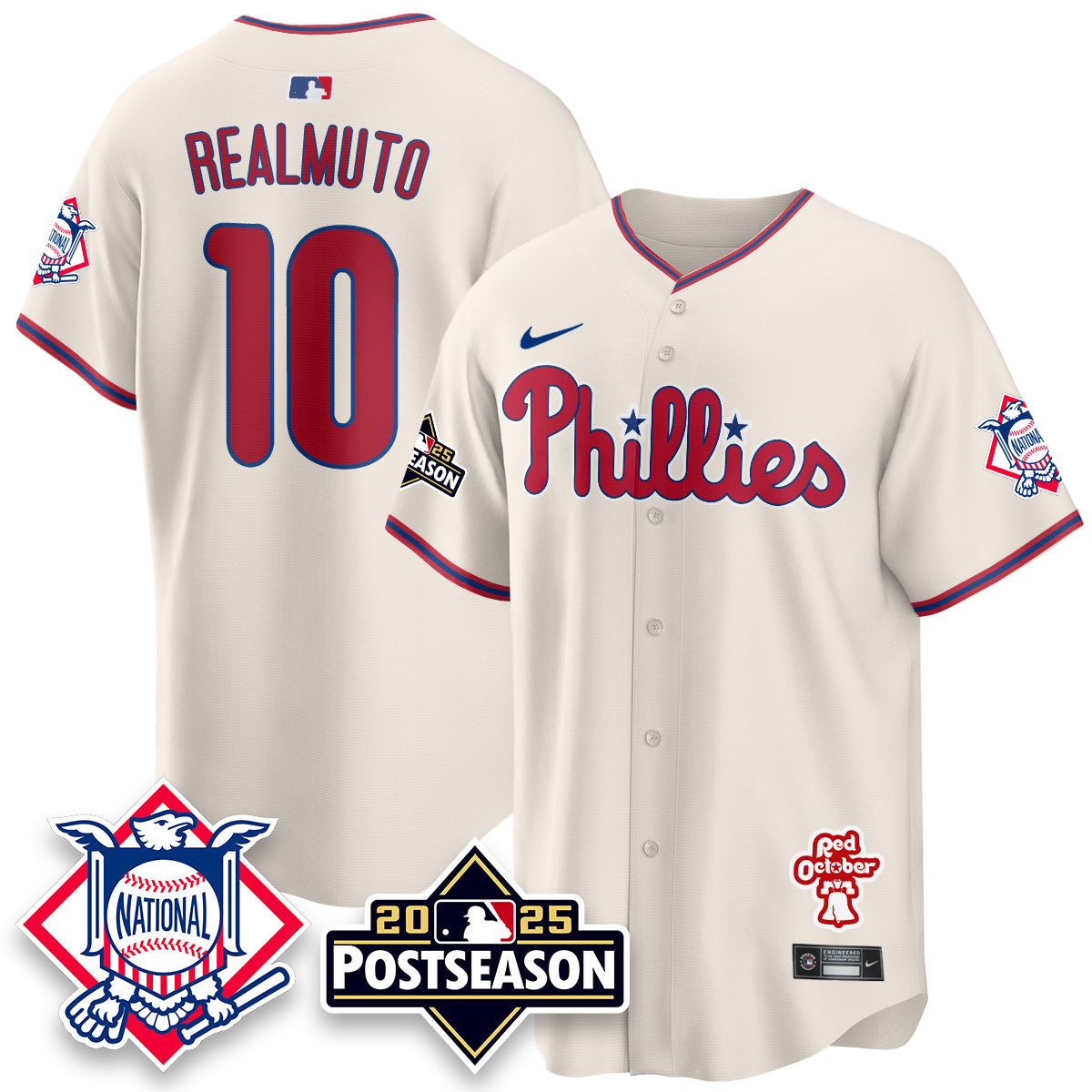 Philadelphia Phillies 2025 Postseason Jersey - All Stitched