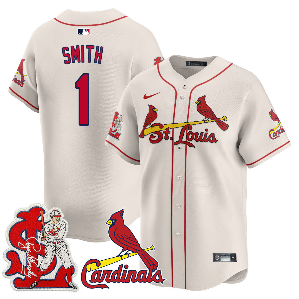 St. Louis Cardinals Rogers Hornsby Limited Jersey - All Stitched