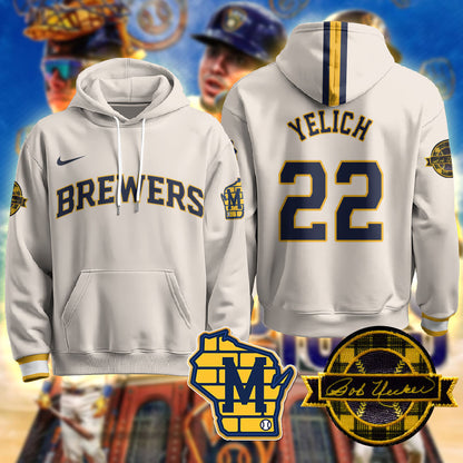 Milwaukee Brewers 2025 Limited Hoodie - Bob Uecker Patch - All Stitched