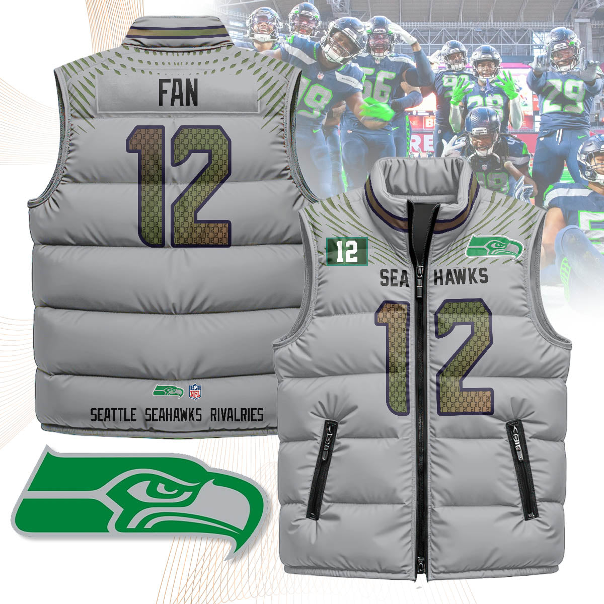 Seattle Seahawks Rivalry Series Puffer Vest
