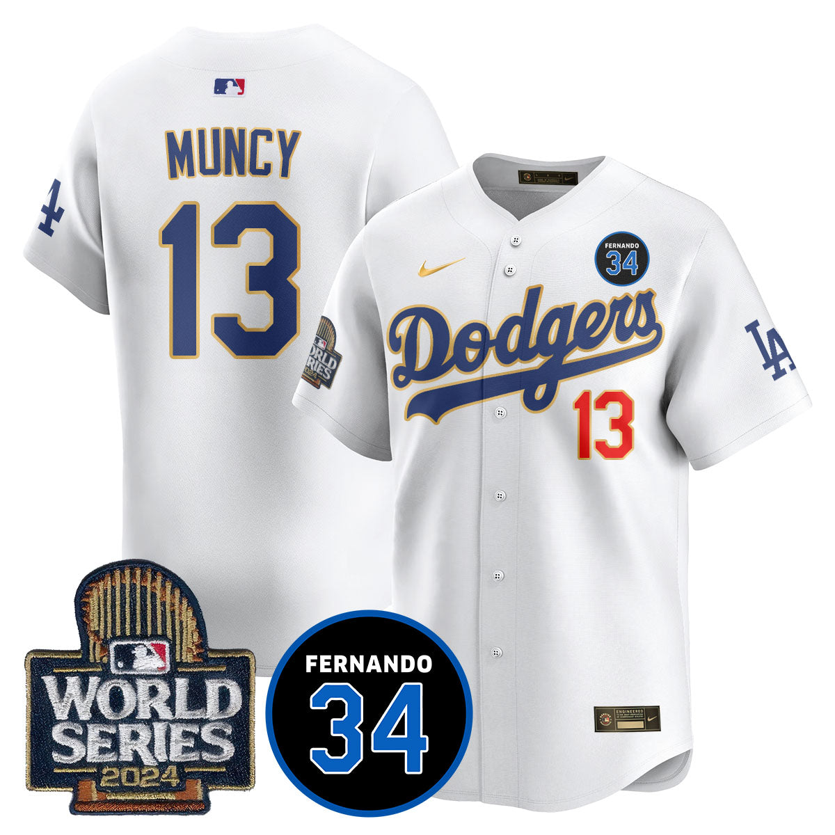 Dodgers Fernando Valenzuela Memorial Jersey - All Stitched