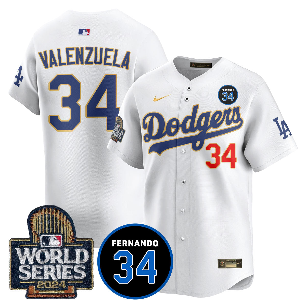 Dodgers Fernando Valenzuela Memorial Jersey - All Stitched