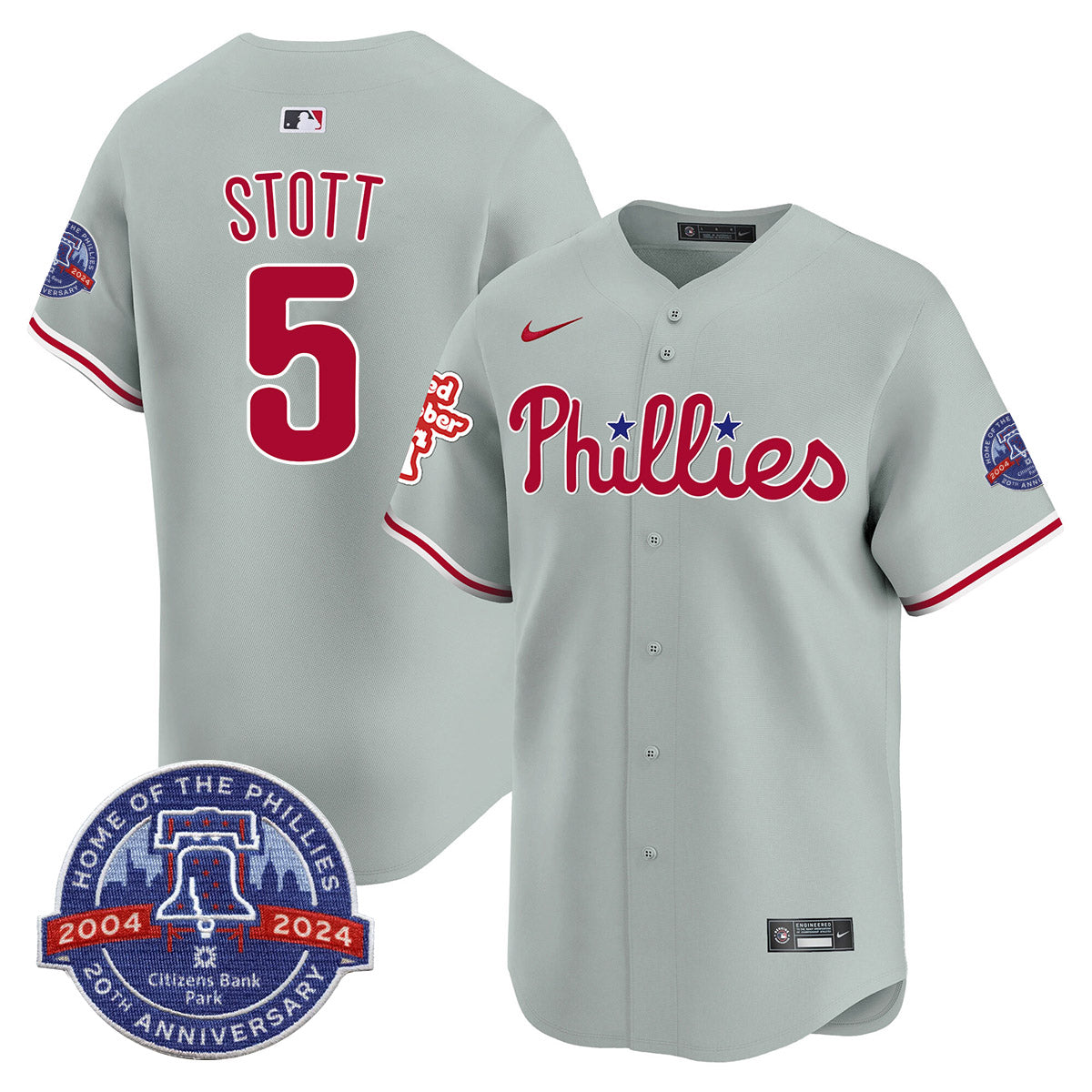 Phillies 20th Anniversary Citizen Bank Park's 2024 Jersey TLA - All Stitched