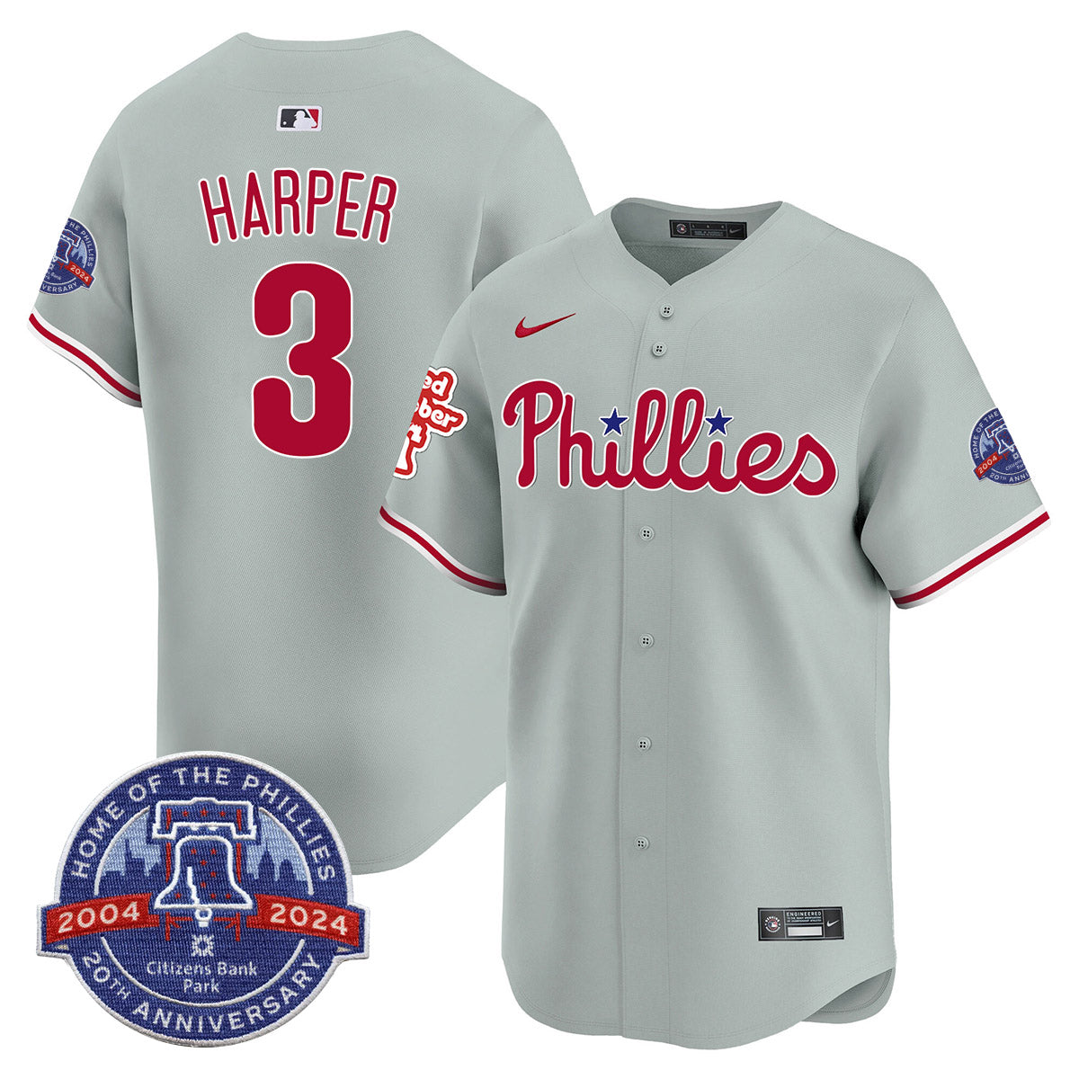 Phillies 20th Anniversary Citizen Bank Park's 2024 Jersey TLA - All Stitched