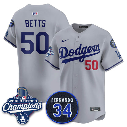 LAD 2025 World Series Champions Jersey - All Stitched