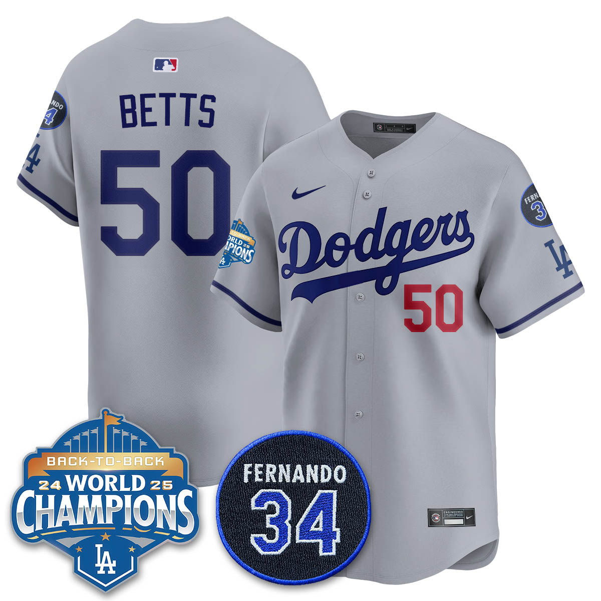 LAD 2025 Back To Back Champions Jersey - All Stitched