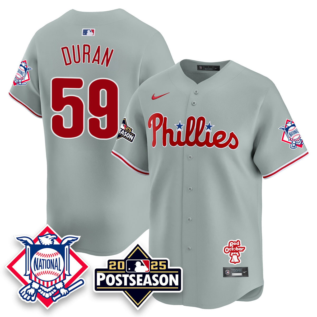 Philadelphia Phillies 2025 Postseason Jersey - All Stitched