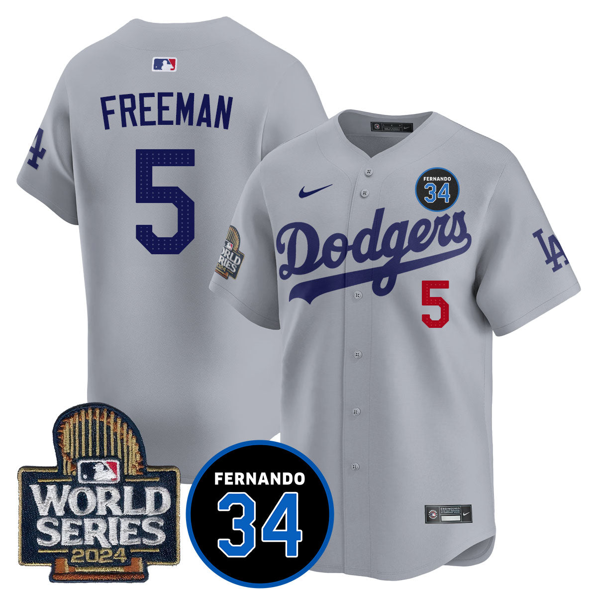 Dodgers Fernando Valenzuela Memorial Jersey - All Stitched