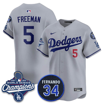 LAD 2025 World Series Champions Jersey - All Stitched