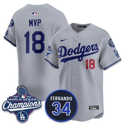 LAD 2025 World Series Champions Jersey - All Stitched