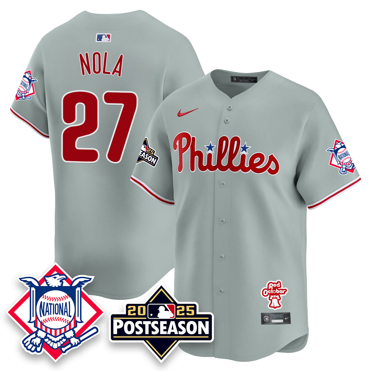 Philadelphia Phillies 2025 Postseason Jersey - All Stitched