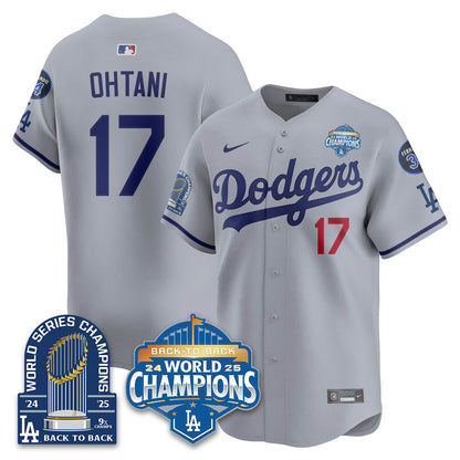 LAD 2025 World Series Champions Jersey - 9x Champs - All Stitched