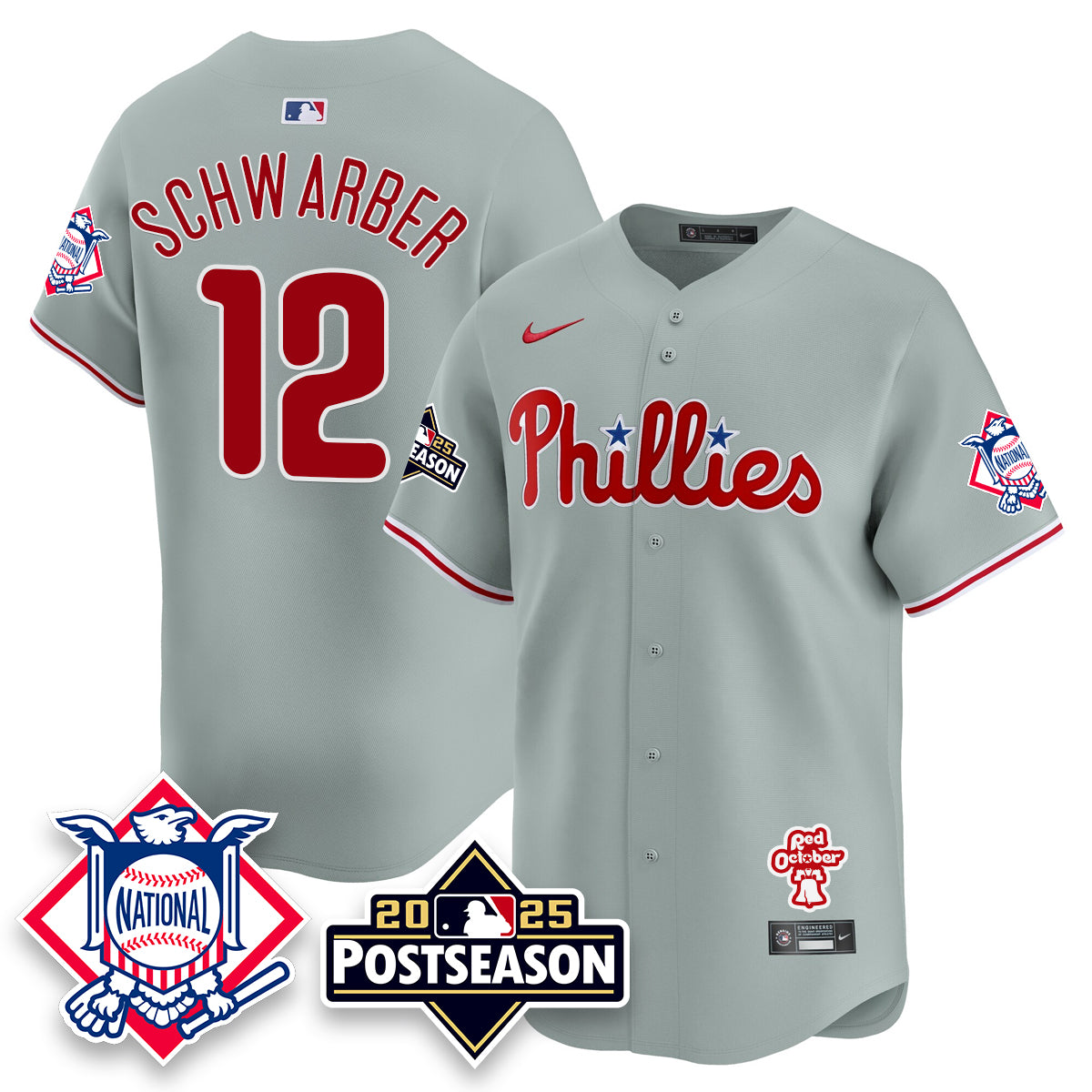 Philadelphia Phillies 2025 Postseason Jersey - All Stitched