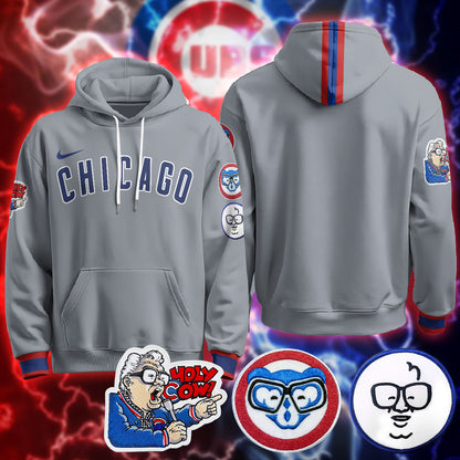 Chicago Cubs Limited Hoodie - Harry Caray "Holy Cow" Patch - All Stitched