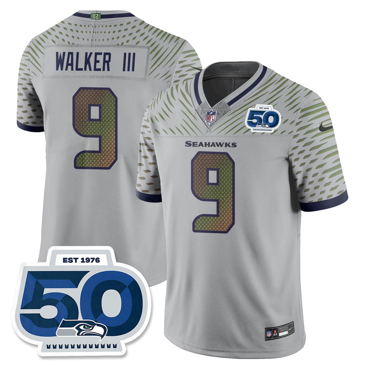 Seattle Seahawks New 2025 Rivalries Vapor Limited Jersey - All Stitched