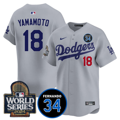 Dodgers Fernando Valenzuela Memorial Jersey - All Stitched