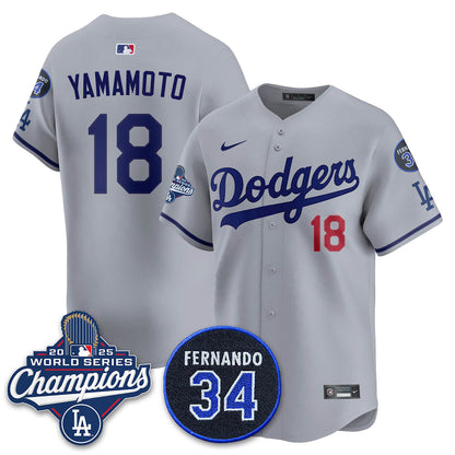 LAD 2025 World Series Champions Jersey - All Stitched