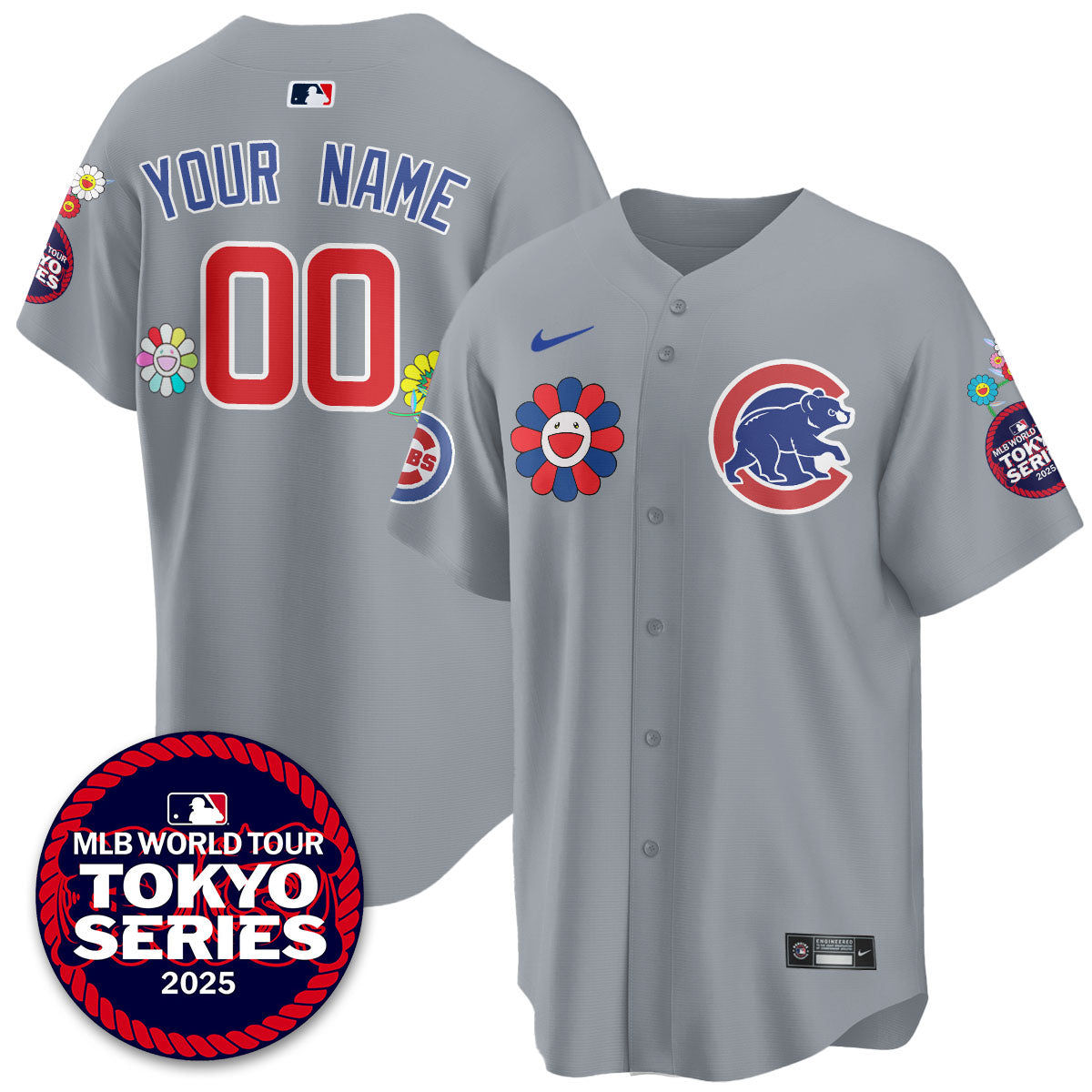 Chicago Cubs Tokyo Series 2025 Vapor Premier Limited  Custom Jersey - Stitched