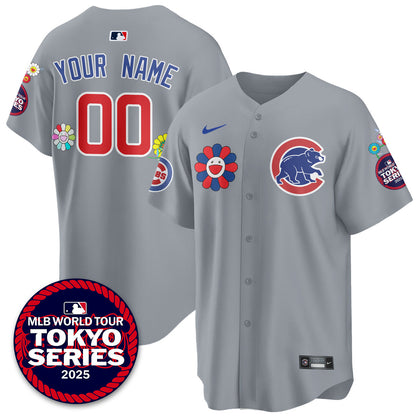 Chicago Cubs Tokyo Series 2025 Vapor Premier Limited  Custom Jersey - Stitched
