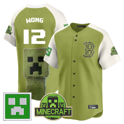 Boston Red Sox 2025 MINECRAFT Jersey - All Stitched