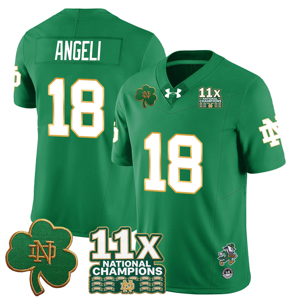 ND 11x-Time National Champions Vapor Limited Jersey - All Stitched