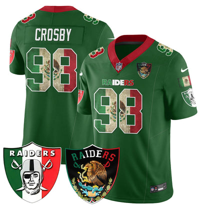 Las Vegas Raiders Mexico Vapor Limited Jersey - All Stitched