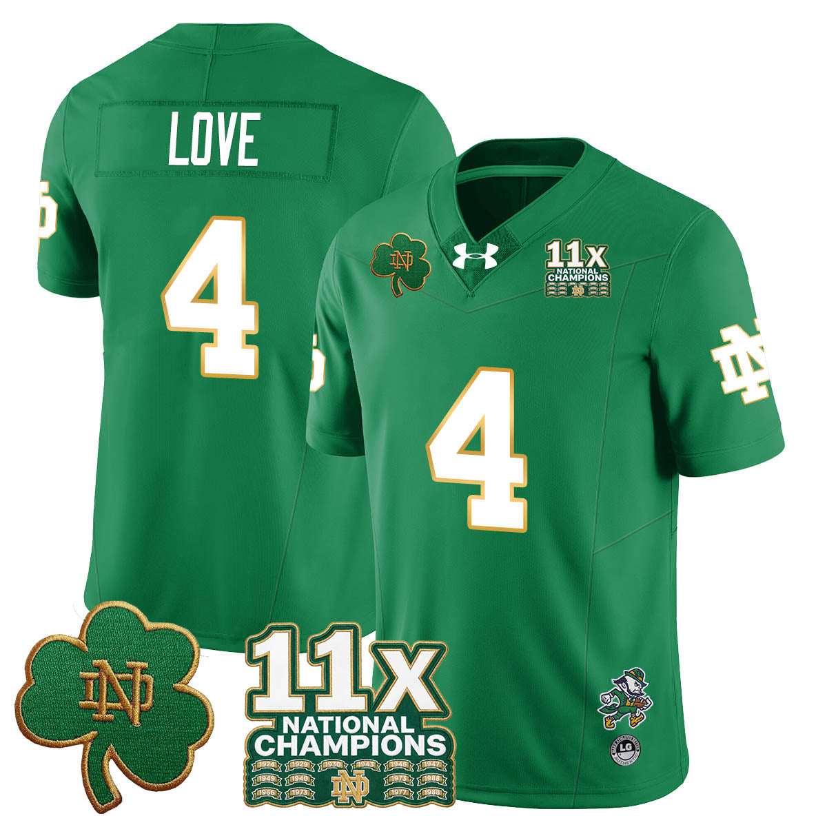 ND 11x-Time National Champions Vapor Limited Jersey - All Stitched