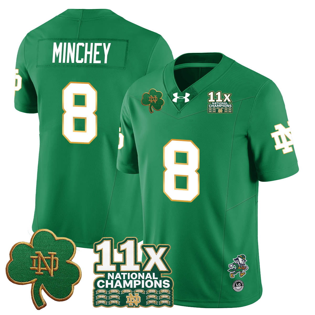 ND 11x-Time National Champions Vapor Limited Jersey - All Stitched