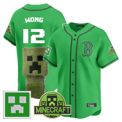 Boston Red Sox 2025 MINECRAFT Jersey - All Stitched
