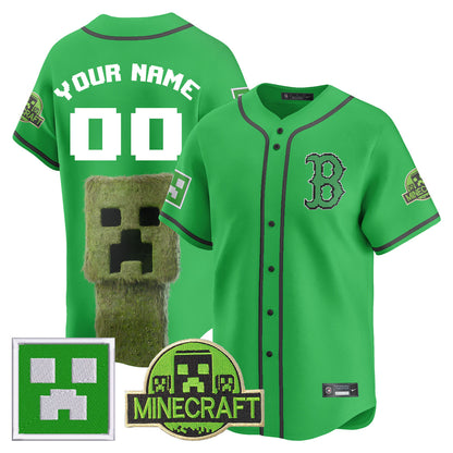 Boston Red Sox 2025 MINECRAFT Custom Jersey - All Stitched