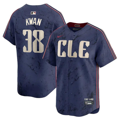 Guardians Navy 2024 City Connect Limited Jersey TLA - Stitched