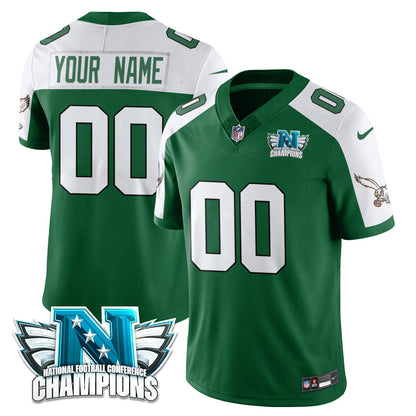 Philadelphia Eagles 2024 NFC Champion Custom Jersey - All Stitched