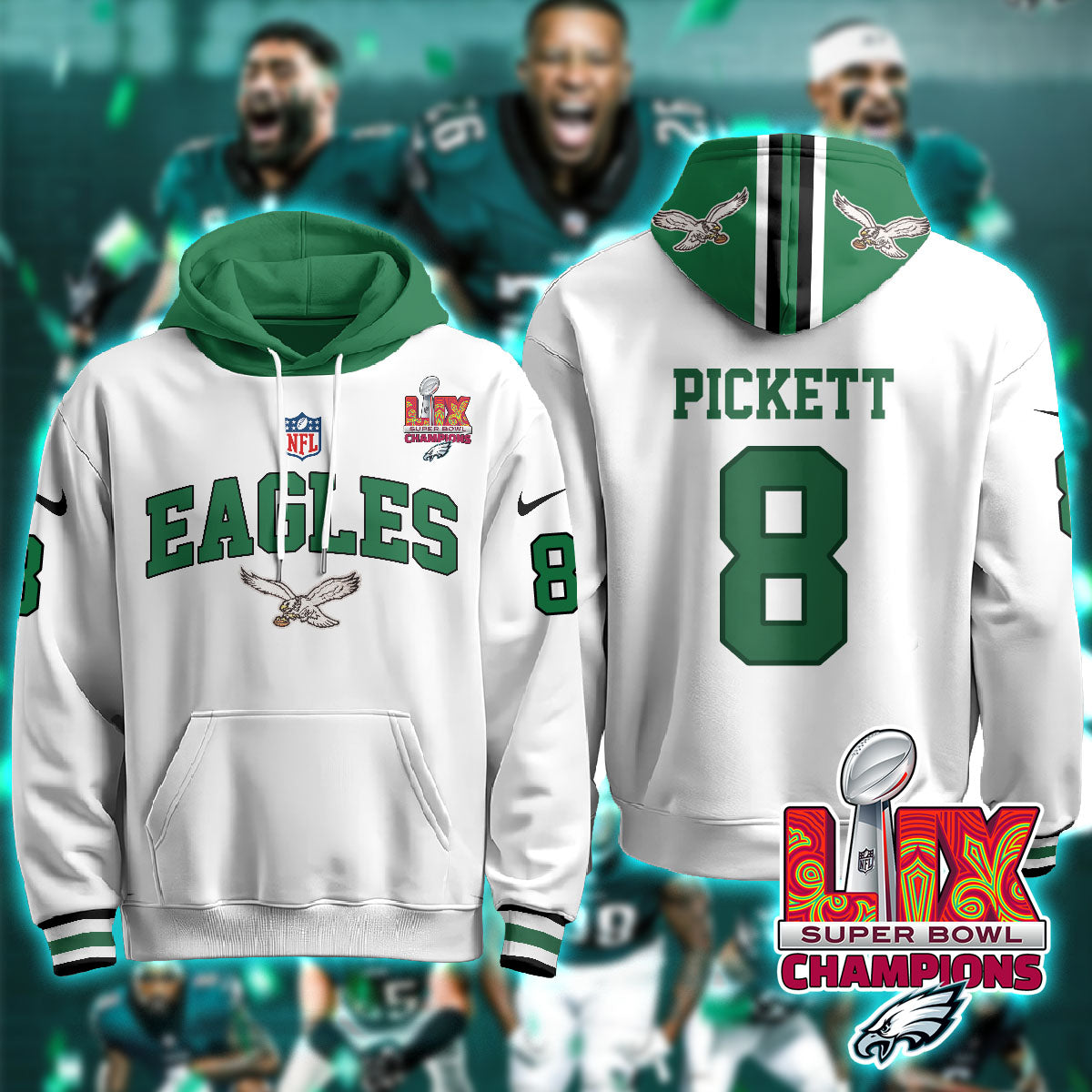 PHI Super Bowl LIX Champions Hoodie