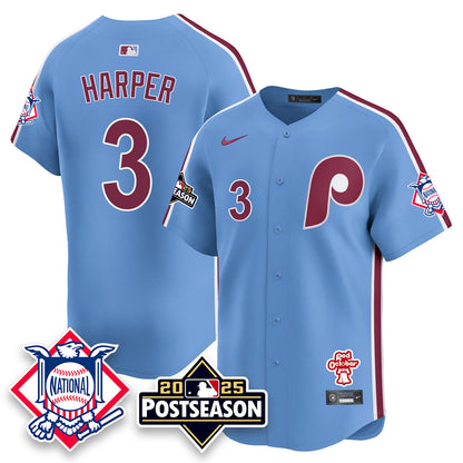 Philadelphia Phillies 2025 Postseason Jersey - All Stitched